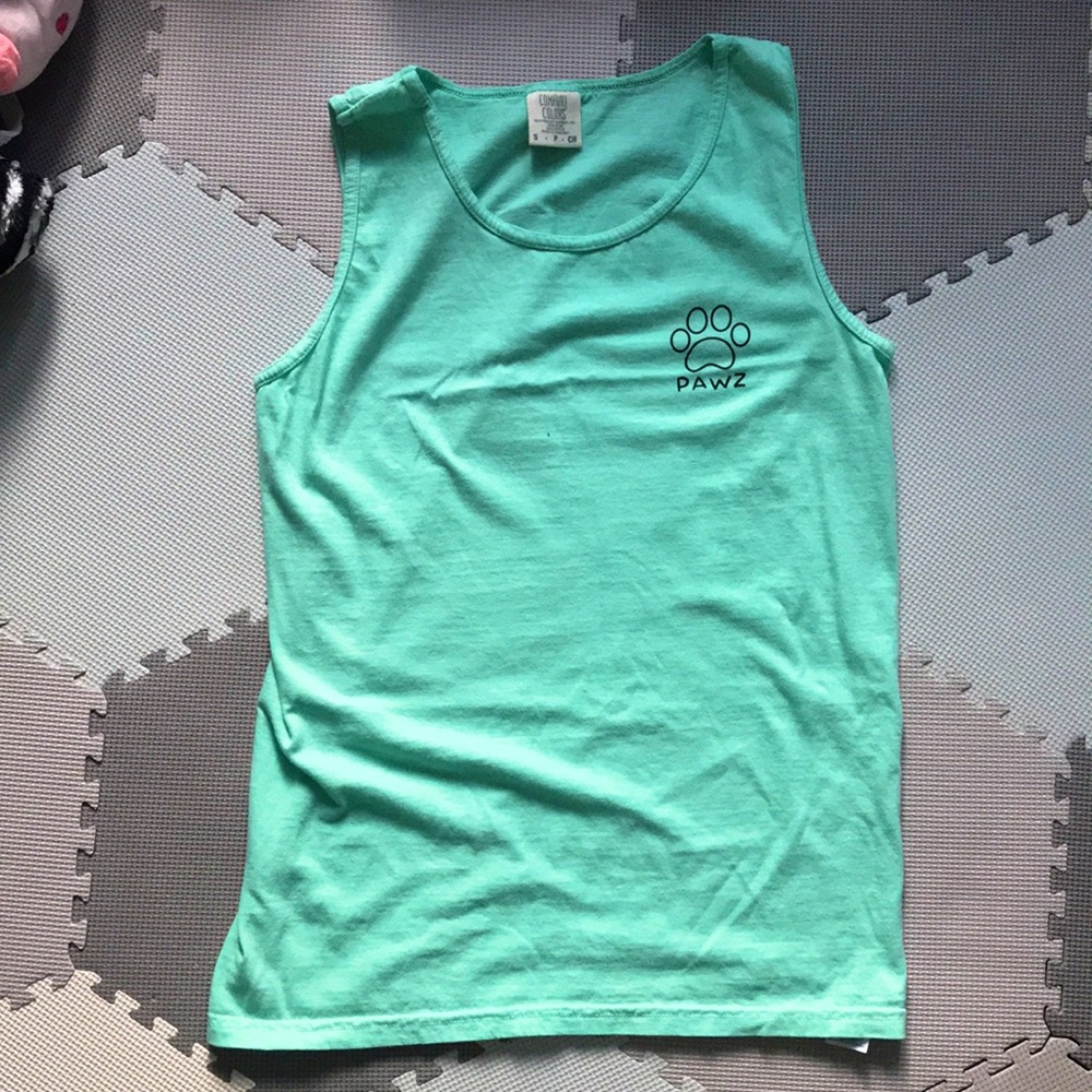 Pawz Mint Palm Paw Tank Top